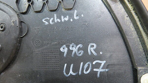 PORSCHE 911 996 Türverkleidung Leder schwarz rechts 99655512201 - Image 9