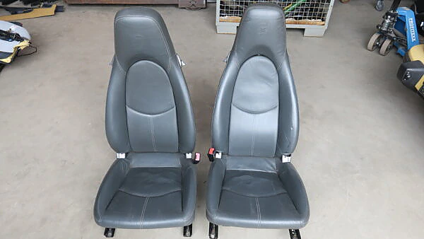 PORSCHE 997 987 Leder Sitze SET L+R grau mit Sitzheizung