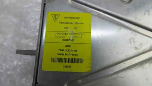 Porsche 997 987 Steuergerät Verstärker ECU 99764544200 – Bild 3