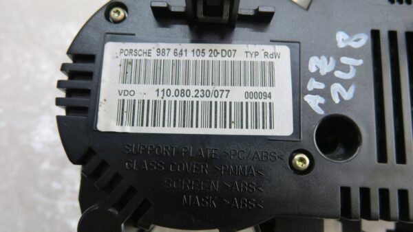 PORSCHE Boxster 987 Kombiinstrument Tacho speedometer Cockpit KM 98764110520 – Bild 4