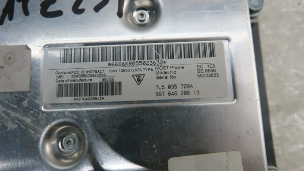 Porsche 911 997 987 Cayman Steuergerät Telefon ECU 99764620813 7L5035729A – Bild 2